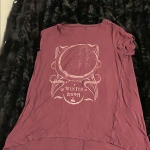 Winter moon graphic t-shirt